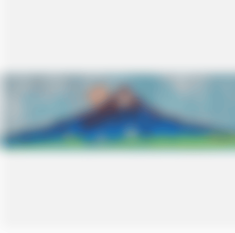 Mt. Fuji in Seven Colours - Where the universe and human life are (Kusama 397) (preview)