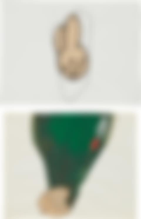 Two Works: (i) Untitled Collage (bunny head) (ii) Untitled Collage (boy with trowel) (preview)