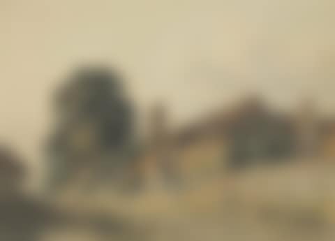 Figures before a farm house (preview)