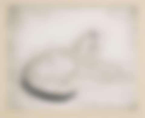 White cat with black tail, from Les Chats unframed (preview)
