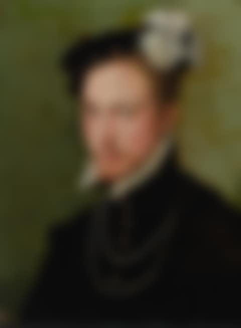 PORTRAIT OF A GENTLEMAN, TRADITIONALLY IDENTIFIED AS FRANÇOIS DE VALOIS, DUC D'ALENÇON, BUST-LENGTH, WITH A GREEN BACKGROUND (preview)