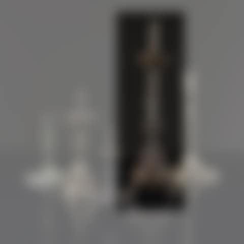 candlestick, twisted baluster shaft and vase, deep cup, tripod base decorated with angel heads resting on clawed feet enclosing a sphere (preview)