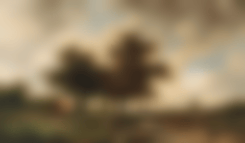 Extensive wooded landscape with peasants conversing near brook (preview)