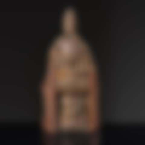 Saint Peter Seated on a throne, wearing the pontifical tiara, he holds an open book in his left hand (preview)