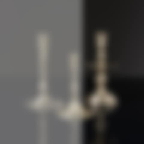 candlestick, barrel turned balusterinterrupted by a cup, molded binetpierced, high circular bell-shaped base (preview)