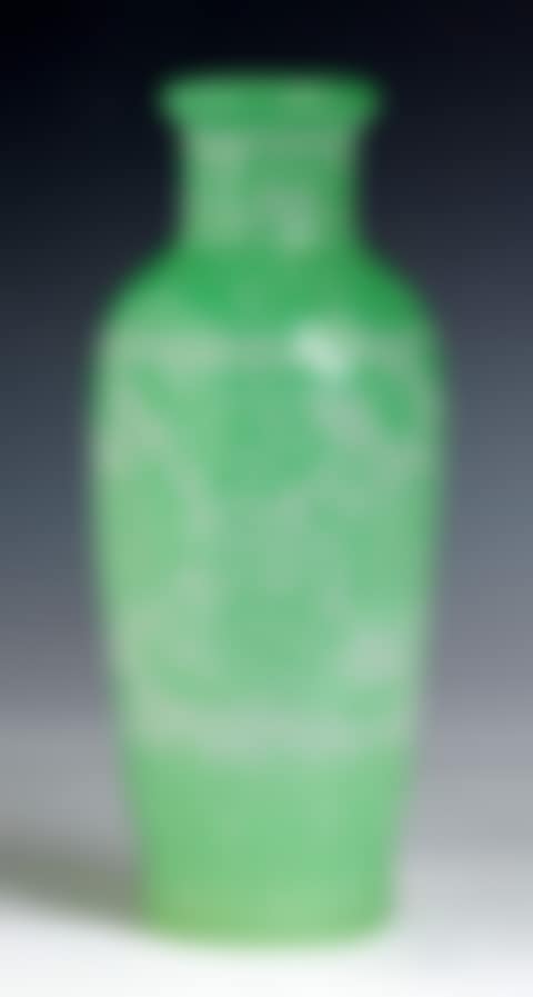 Steuben Jade Green Over Alabaster Vase (preview)