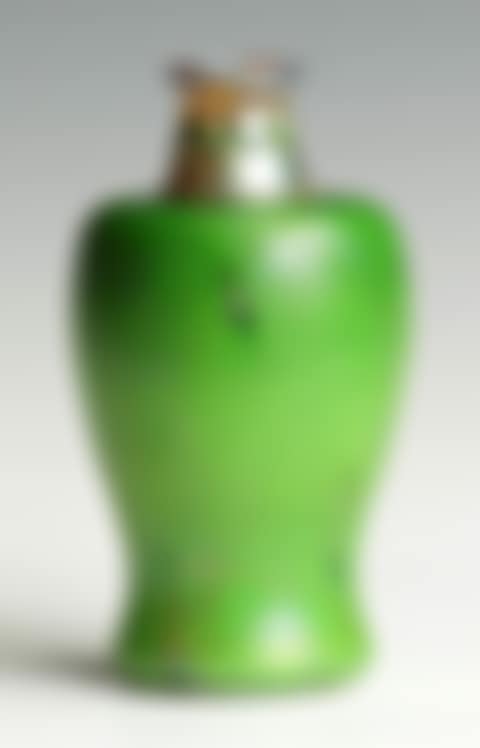 Fine & Rare Green Steuben Aurene Decorated Vase (preview)