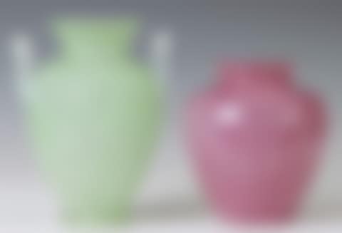 Steuben Green Cintra Satin Finish Vase (preview)
