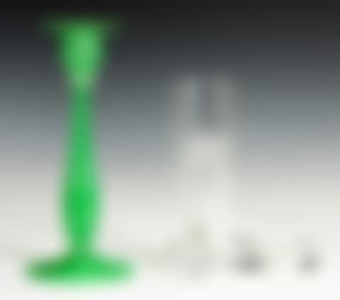 Steuben Green Jade & Alabaster Candlestick (preview)