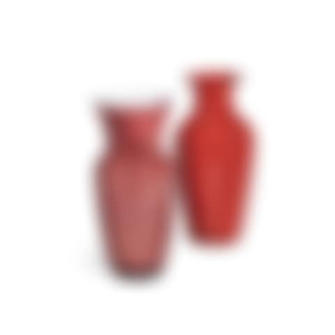 Two Red Glass Vases, Modern (preview)