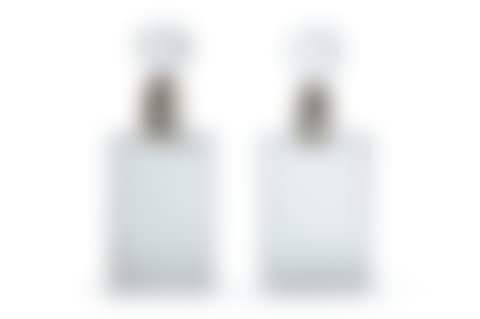 Two Matching English Silver-Mounted Cut-Glass Decanters, Hukin & Heath, Birmingham, 1923/1928 (preview)