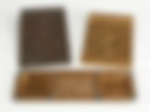 Two Tiffany Studios Bronze Memo Pad, Zodiac Pattern & Pen Tray (preview)