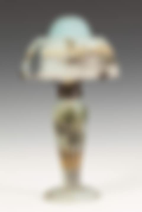 Fine Daum Nancy Lamp with Middle Eastern Seascape (preview)
