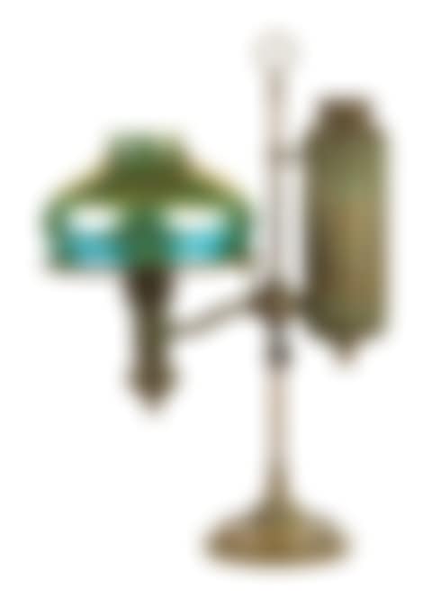 Brass Single Student Lamp with Shade (preview)