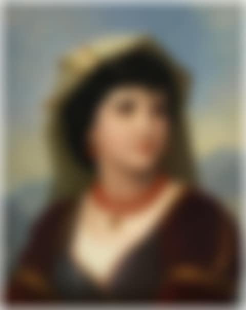 A Berlin (K.P.M.) Rectangular Plaque, 'Neapolitan Girl', Late 19th Century (preview)