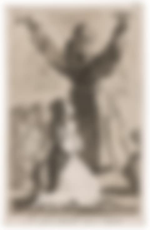 Lo que puede un sastre, plate 52 from: Los Caprichos (preview)