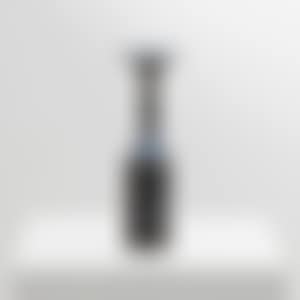 Cylindrical vase decorated with lines (blue) (preview)