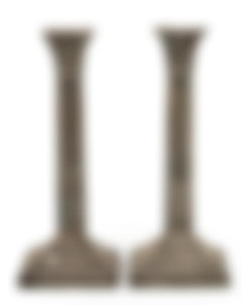 Pair of English George III style sterling silver candlesticks (preview)