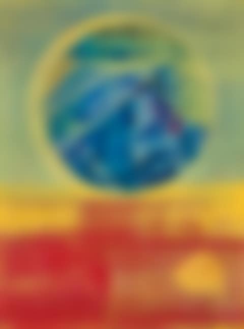 Hochzeit von Himmel und Erde - Variation in Blau und Rot (preview)