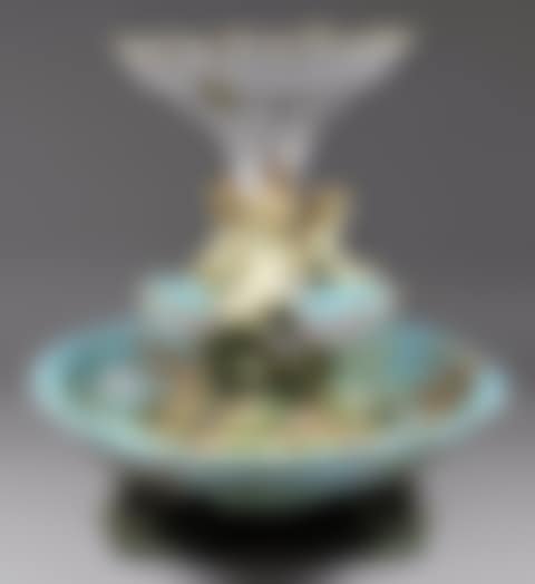 A George Jones majolica circular two tier table centre (preview)