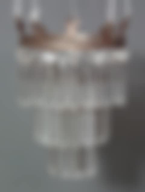 A gilt metal circular three tier electrolier (preview)