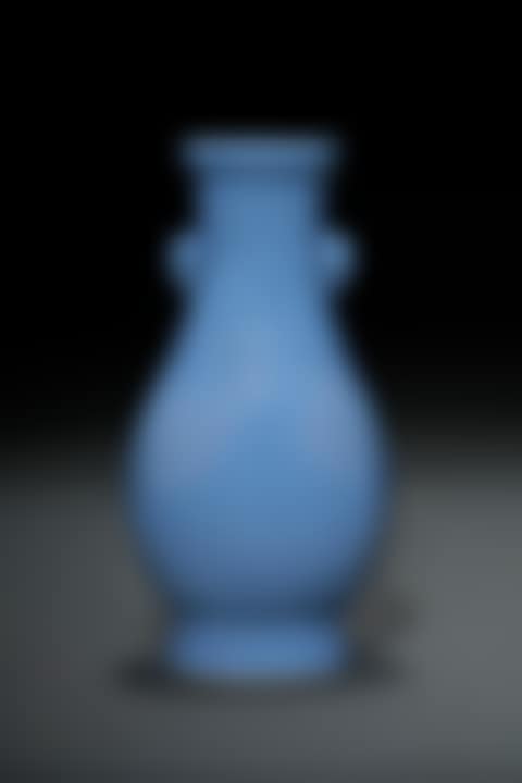 A LAVENDER-GLAZED PEAR-SHAPED VASE (preview)