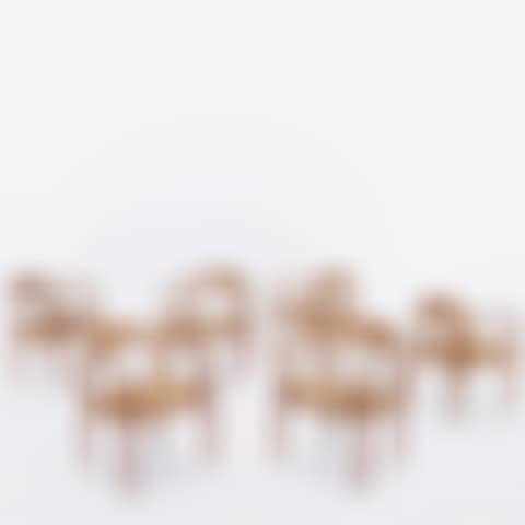 Set of Six "Round" Armchairs; model no. JH501 (preview)
