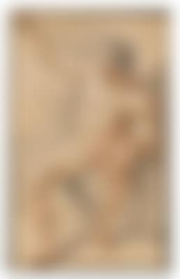 A male nude seated and his arm raised (preview)