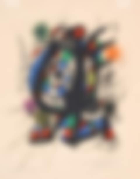 Untitled work is plate two from "Joan Miro Lithographs III," (preview)