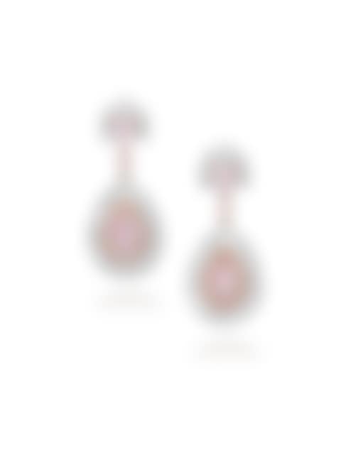 A Pair of Coloured Diamond and Diamond Earrings (preview)