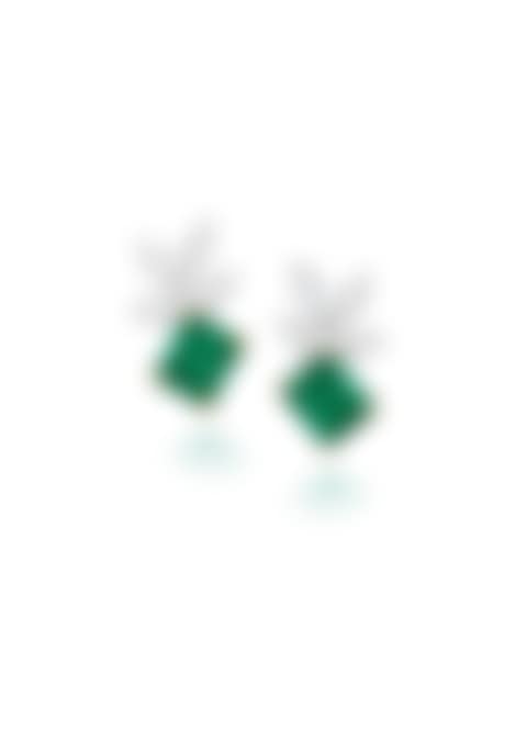 A Pair of Emerald and Diamond Earrings (preview)