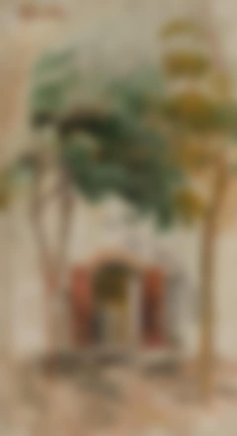 Entrée de maison, arbres (Fragment) (preview)