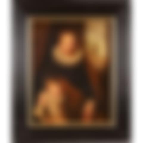 “Portrait of a man with a collar and his son in the 17th century style” (preview)