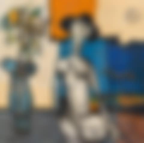 Nude with a vase of flowersOil (preview)