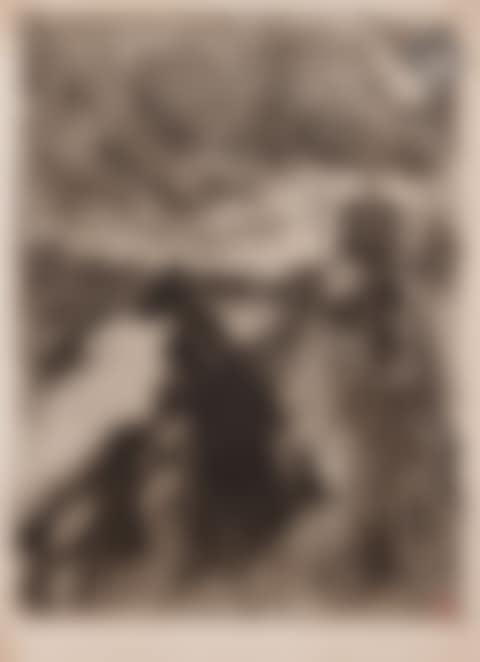 Elegant woman and a dog on a pier (preview)