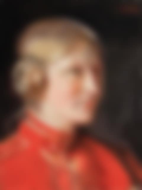 Portrait of a Young Girl in Red Dress (Portroet af en ung pige i rød kjole) (preview)