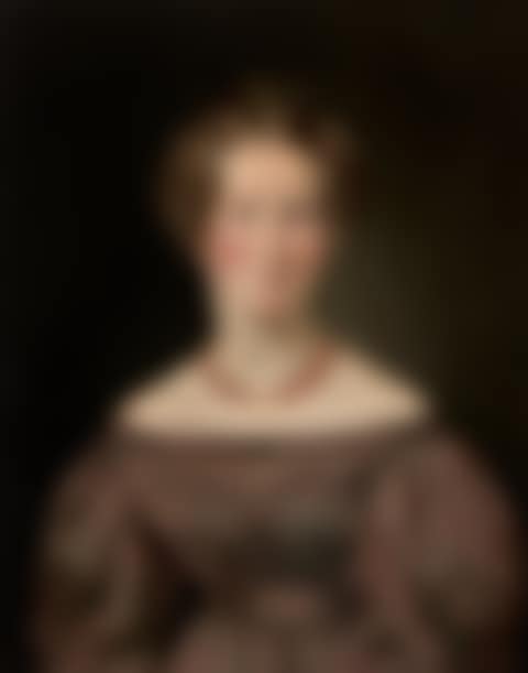 Portrait of the Flower Painter J. L. Jensen"s Wife (Portræt af blomstermaler J. L. Jensens hustru) (preview)