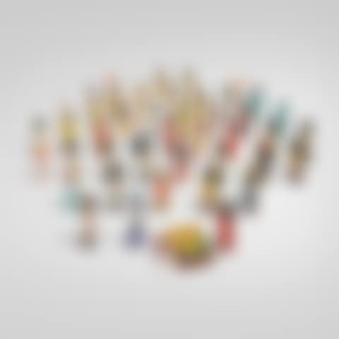 Collection of forty-six pick-up sticks games (preview)