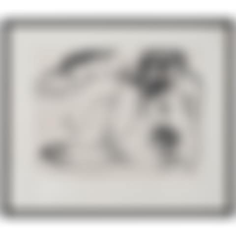 Figure in coffin by the sea with ship (preview)