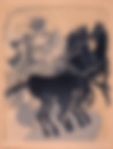 Wagen mit drei schwarzen Pferden (preview)
