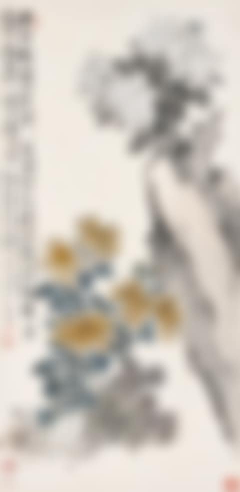 Chrysanthemums and Rock (preview)