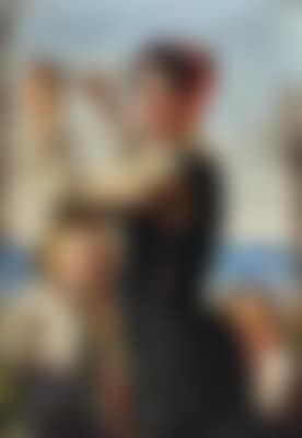 Dänisches Fischermädchen Netze trocknend (preview)