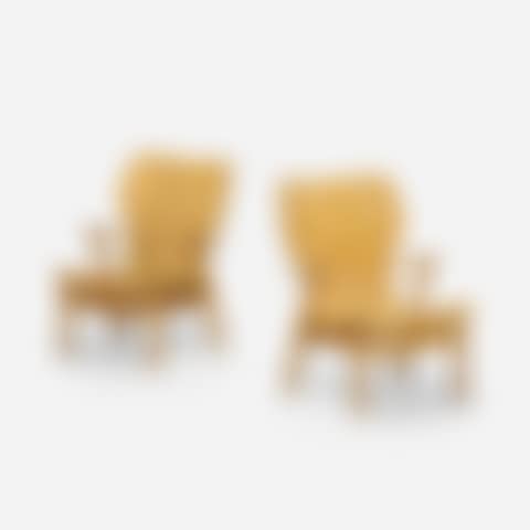 Keravan Puuteollisuus Ltd: Domus lounge chairs, pair (preview)