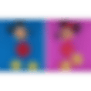 1. Mickey (Blue Glitter)／2. Minnie (Pink Glitter) (preview)