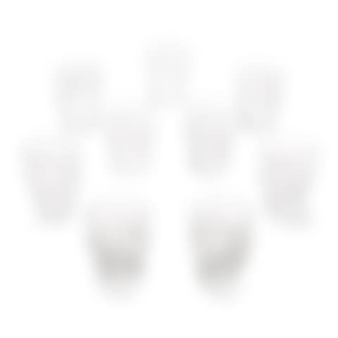 AN EIGHTEEN PIECE SET OF LALIQUE MOLDED CLEAR AND FROSTED GLASS TUMBLERS (preview)