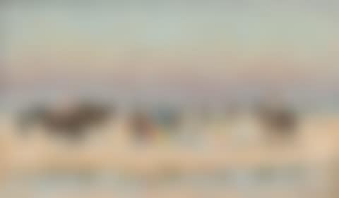 Petits chevaux sur la plage de Deauville (preview)