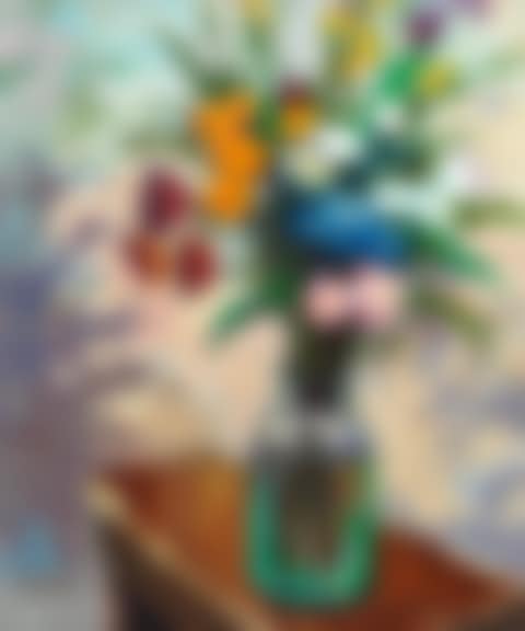 Flowers in a Green Jar (preview)