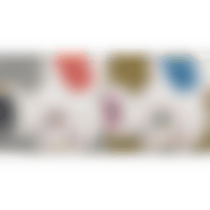 1. DOB in Pure White Robe (Navy & Vermilion)／2. DOB in Pure White Robe (Pink & Blue) (preview)