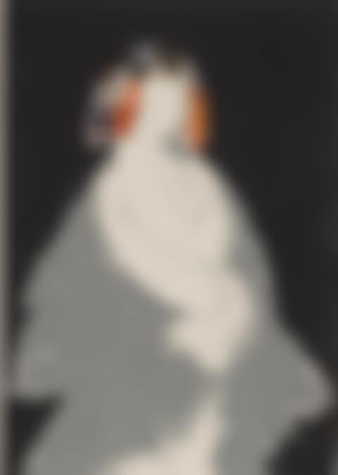 Dama con kimono fondo negro (preview)