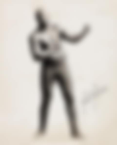 Portrait of The First Black World Heavyweight Champion Boxer. (preview)